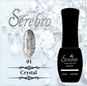 Гель-лак "Serebro" Crystal №01, 11 мл Гель-лак "Serebro" Crystal №01, 11 мл