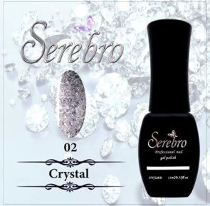 Гель-лак "Serebro" Crystal №02, 11 мл Гель-лак "Serebro" Crystal №02, 11 мл