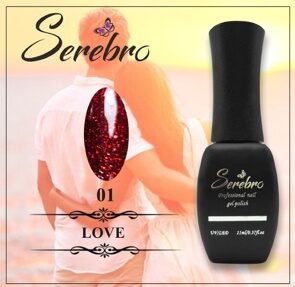 Гель-лак LOVE "Serebro" №01, 11 мл Гель-лак LOVE "Serebro" №01, 11 мл