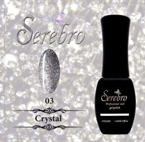 Гель-лак "Serebro" Crystal №03, 11 мл Гель-лак "Serebro" Crystal №03, 11 мл