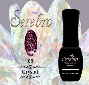 Гель-лак "Serebro" Crystal №08, 11 мл Гель-лак "Serebro" Crystal №08, 11 мл